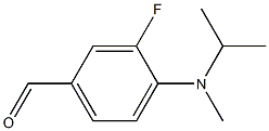 3-fluoro-4-[methyl(propan-2-yl)amino]benzaldehyde Struktur