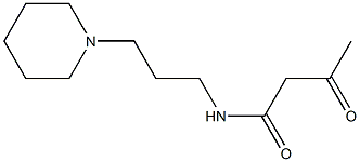 3-oxo-N-[3-(piperidin-1-yl)propyl]butanamide Struktur