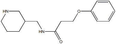 3-phenoxy-N-(piperidin-3-ylmethyl)propanamide Structure