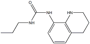 3-propyl-1-1,2,3,4-tetrahydroquinolin-8-ylurea Struktur