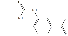 3-tert-butyl-1-(3-acetylphenyl)urea Struktur