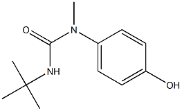 3-tert-butyl-1-(4-hydroxyphenyl)-1-methylurea Struktur