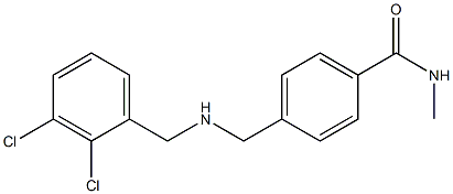 4-({[(2,3-dichlorophenyl)methyl]amino}methyl)-N-methylbenzamide Struktur