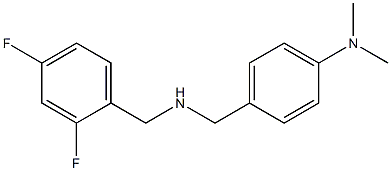 4-({[(2,4-difluorophenyl)methyl]amino}methyl)-N,N-dimethylaniline Struktur