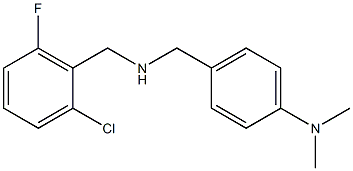 4-({[(2-chloro-6-fluorophenyl)methyl]amino}methyl)-N,N-dimethylaniline Struktur