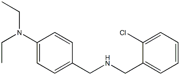 4-({[(2-chlorophenyl)methyl]amino}methyl)-N,N-diethylaniline Struktur