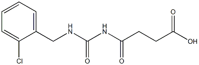 4-({[(2-chlorophenyl)methyl]carbamoyl}amino)-4-oxobutanoic acid Struktur