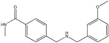 4-({[(3-methoxyphenyl)methyl]amino}methyl)-N-methylbenzamide Struktur