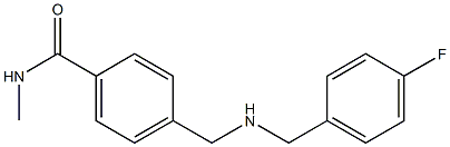 4-({[(4-fluorophenyl)methyl]amino}methyl)-N-methylbenzamide Struktur