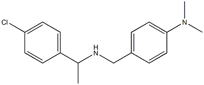 4-({[1-(4-chlorophenyl)ethyl]amino}methyl)-N,N-dimethylaniline Struktur