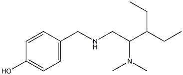 4-({[2-(dimethylamino)-3-ethylpentyl]amino}methyl)phenol Struktur