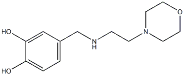 4-({[2-(morpholin-4-yl)ethyl]amino}methyl)benzene-1,2-diol Struktur