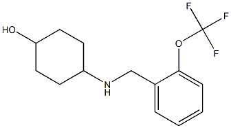 4-({[2-(trifluoromethoxy)phenyl]methyl}amino)cyclohexan-1-ol Struktur