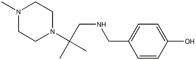 4-({[2-methyl-2-(4-methylpiperazin-1-yl)propyl]amino}methyl)phenol Struktur