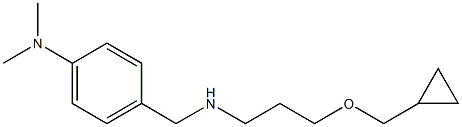 4-({[3-(cyclopropylmethoxy)propyl]amino}methyl)-N,N-dimethylaniline Struktur