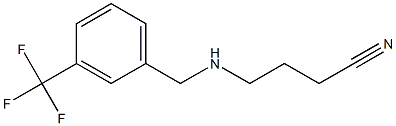 4-({[3-(trifluoromethyl)phenyl]methyl}amino)butanenitrile Struktur