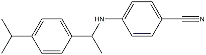 4-({1-[4-(propan-2-yl)phenyl]ethyl}amino)benzonitrile Struktur