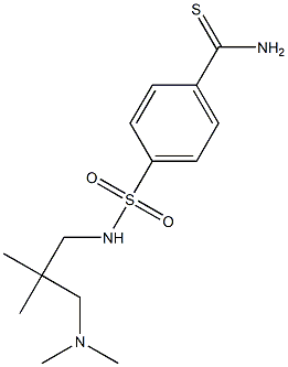 4-({2-[(dimethylamino)methyl]-2-methylpropyl}sulfamoyl)benzene-1-carbothioamide Struktur