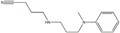 4-({3-[methyl(phenyl)amino]propyl}amino)butanenitrile Struktur