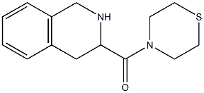 4-(1,2,3,4-tetrahydroisoquinolin-3-ylcarbonyl)thiomorpholine Struktur