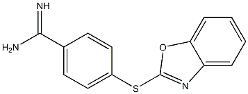 4-(1,3-benzoxazol-2-ylsulfanyl)benzene-1-carboximidamide Struktur