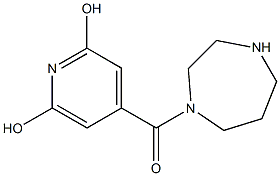 4-(1,4-diazepan-1-ylcarbonyl)pyridine-2,6-diol Struktur