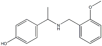 4-(1-{[(2-methoxyphenyl)methyl]amino}ethyl)phenol Struktur