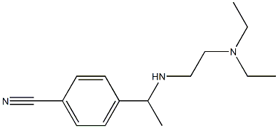 4-(1-{[2-(diethylamino)ethyl]amino}ethyl)benzonitrile Struktur