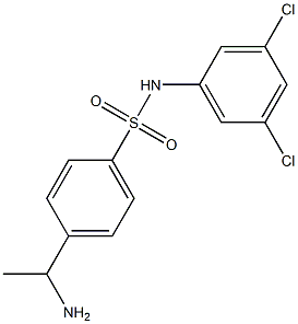 4-(1-aminoethyl)-N-(3,5-dichlorophenyl)benzene-1-sulfonamide Struktur