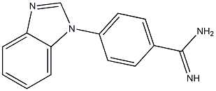 4-(1H-1,3-benzodiazol-1-yl)benzene-1-carboximidamide Struktur