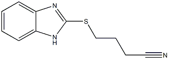 4-(1H-1,3-benzodiazol-2-ylsulfanyl)butanenitrile Struktur