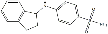 4-(2,3-dihydro-1H-inden-1-ylamino)benzene-1-sulfonamide Struktur