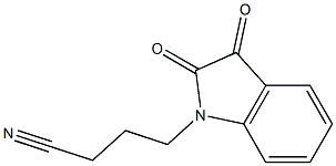 4-(2,3-dioxo-2,3-dihydro-1H-indol-1-yl)butanenitrile Struktur