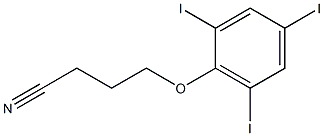 4-(2,4,6-triiodophenoxy)butanenitrile Struktur