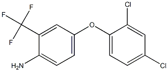 4-(2,4-dichlorophenoxy)-2-(trifluoromethyl)aniline Struktur