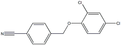 4-(2,4-dichlorophenoxymethyl)benzonitrile Struktur