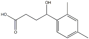 4-(2,4-dimethylphenyl)-4-hydroxybutanoic acid Struktur