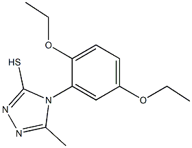 4-(2,5-diethoxyphenyl)-5-methyl-4H-1,2,4-triazole-3-thiol Struktur