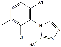 4-(2,6-dichloro-3-methylphenyl)-4H-1,2,4-triazole-3-thiol Struktur