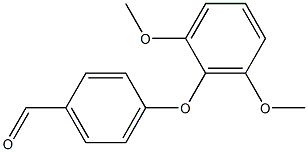 4-(2,6-dimethoxyphenoxy)benzaldehyde Struktur