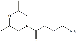 4-(2,6-dimethylmorpholin-4-yl)-4-oxobutan-1-amine Struktur