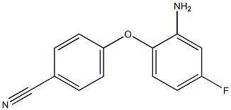 4-(2-amino-4-fluorophenoxy)benzonitrile Struktur