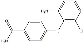 4-(2-amino-6-chlorophenoxy)benzamide Struktur