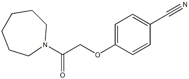 4-(2-azepan-1-yl-2-oxoethoxy)benzonitrile Struktur