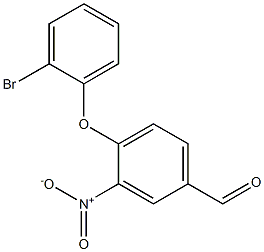 4-(2-bromophenoxy)-3-nitrobenzaldehyde Struktur