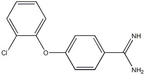 4-(2-chlorophenoxy)benzene-1-carboximidamide Struktur