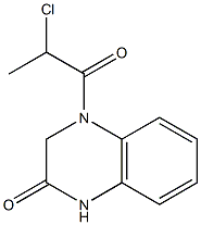 4-(2-chloropropanoyl)-1,2,3,4-tetrahydroquinoxalin-2-one Struktur