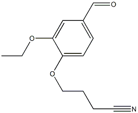 4-(2-ethoxy-4-formylphenoxy)butanenitrile Struktur