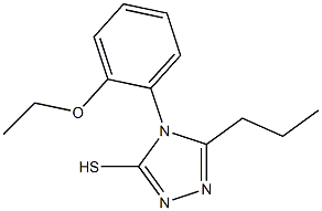 4-(2-ethoxyphenyl)-5-propyl-4H-1,2,4-triazole-3-thiol Struktur