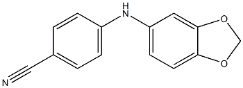 4-(2H-1,3-benzodioxol-5-ylamino)benzonitrile Struktur